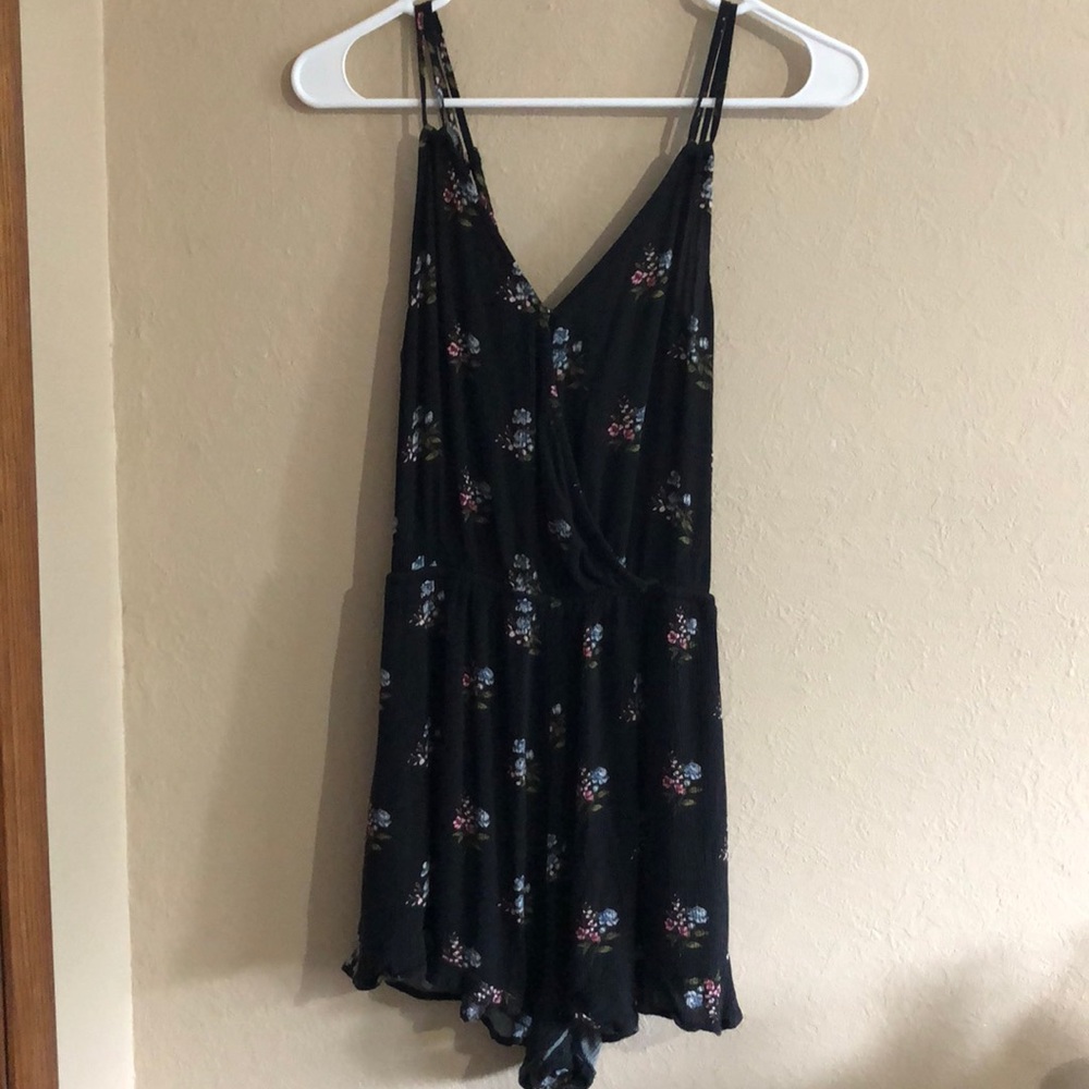 Floral American Eagle romper